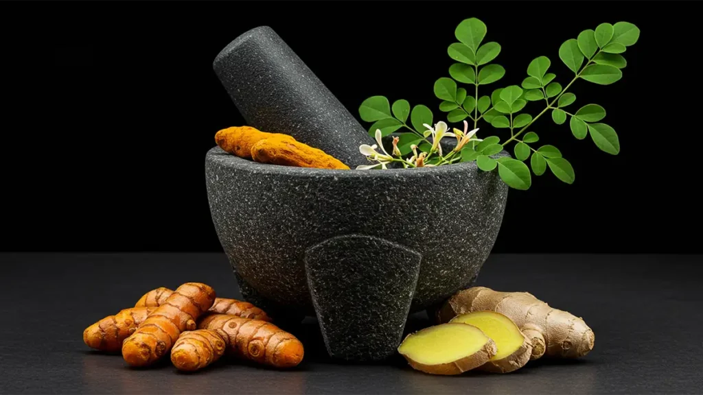 Cúrcuma, Jengibre y Moringa