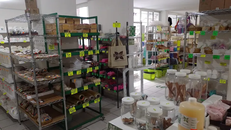 Interior de tienda naturista BioAlei en Ciudad de México