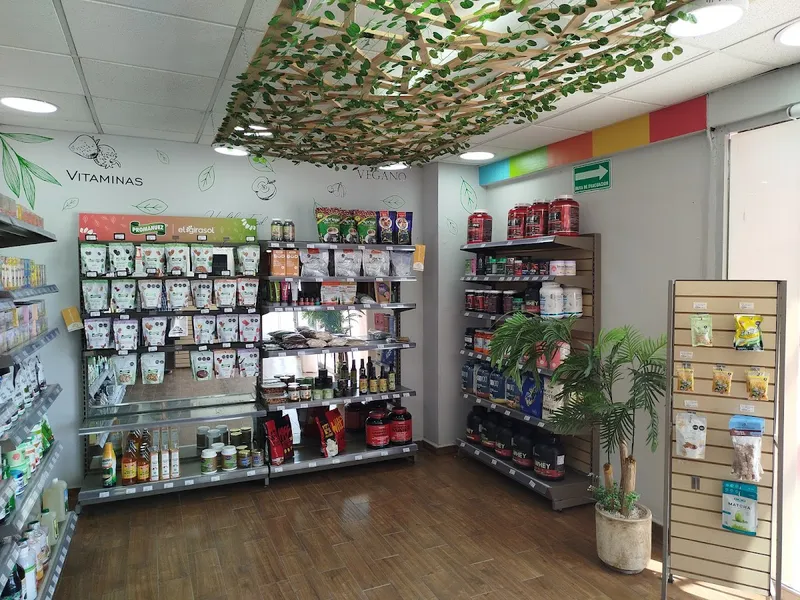 Interior de tienda naturista El Girasol en Torreón