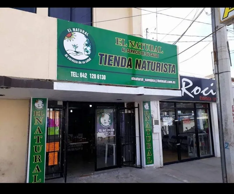 Interior de tienda naturista El Natural Navojoa en Navojoa