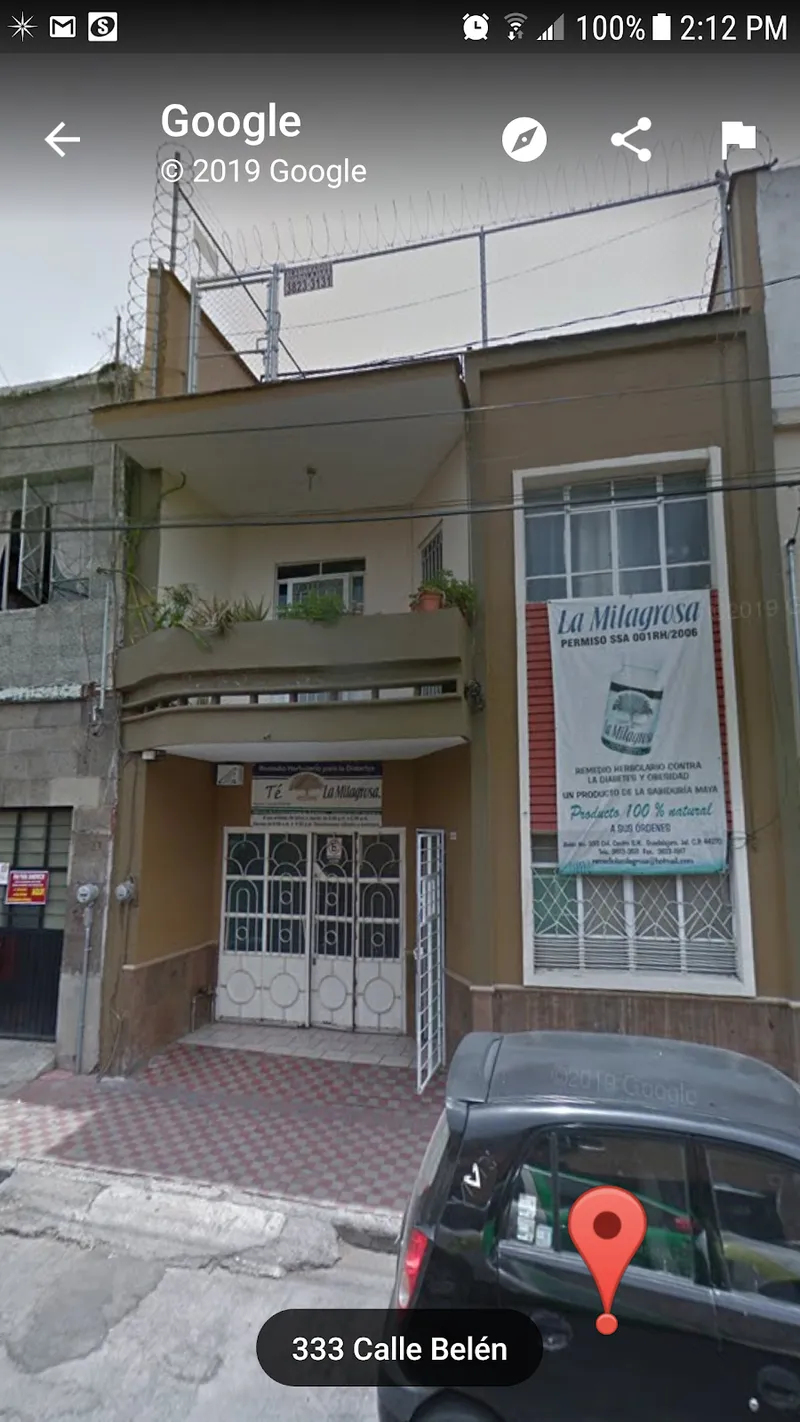 Interior de tienda naturista La Milagrosa en Guadalajara