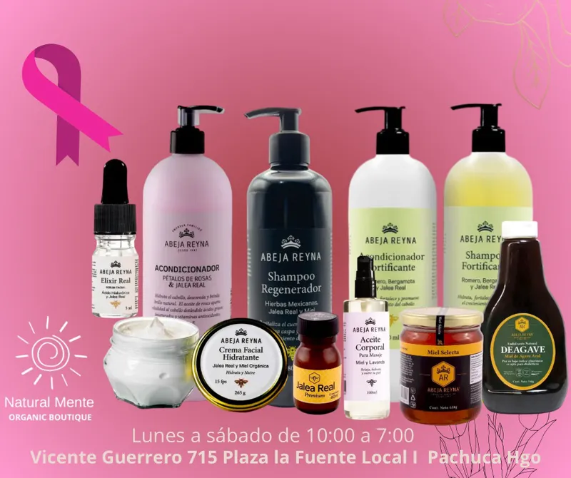 Interior de tienda naturista Natural MENTE Organic Boutique en Pachuca de Soto