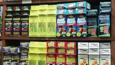 Interior de tienda naturista Productos Naturales El Mismo en Tuxtla Gutiérrez