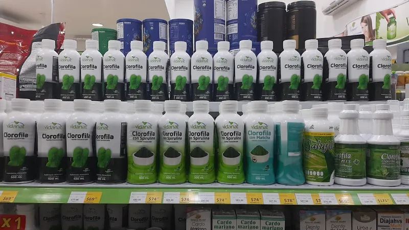 Interior de tienda naturista Súper Naturista en Cancún