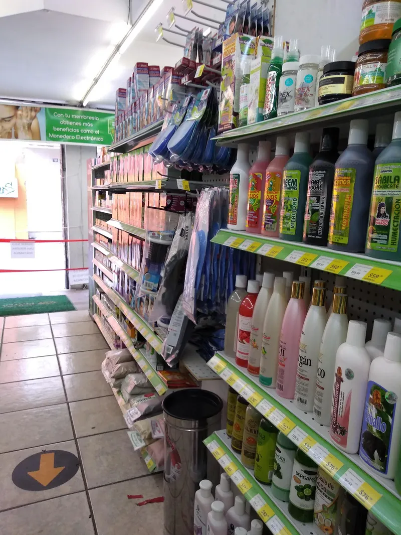Interior de tienda naturista Súper Naturista en San Luis Potosí