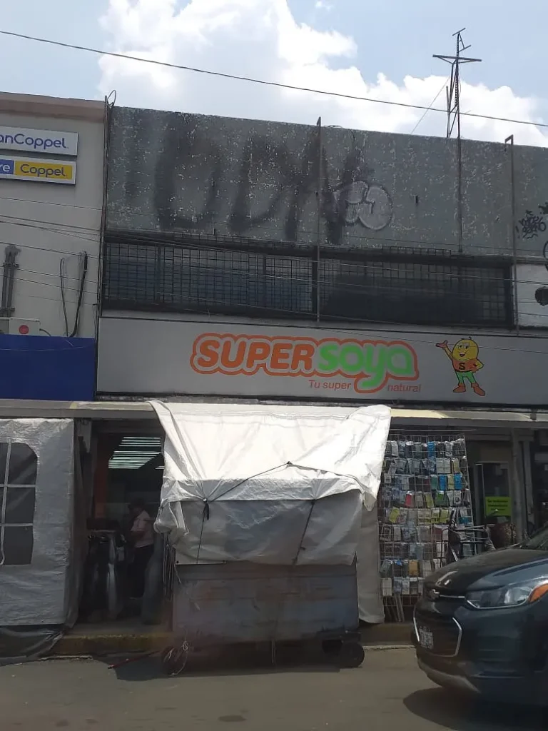 Interior de tienda naturista Súper Soya en Ciudad de México