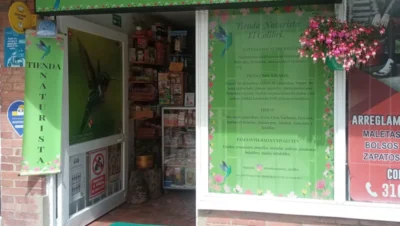 Interior de tienda naturista Tienda Naturista el Colibrí en Bogotá