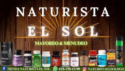 Interior de tienda naturista Tienda Naturista El Sol en Durango